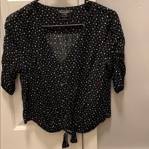 Black blouse with Star pattern